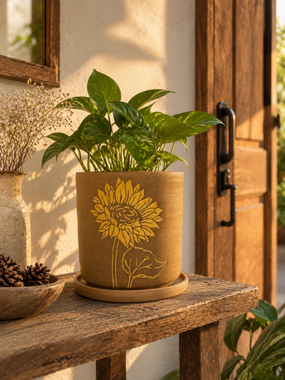 Sunflower Bloom Planter
