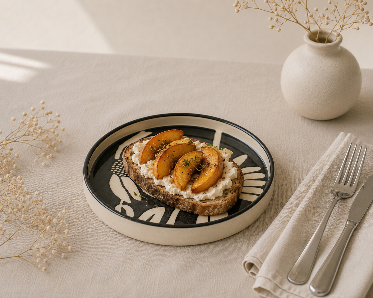 Midnight Daisy Plate