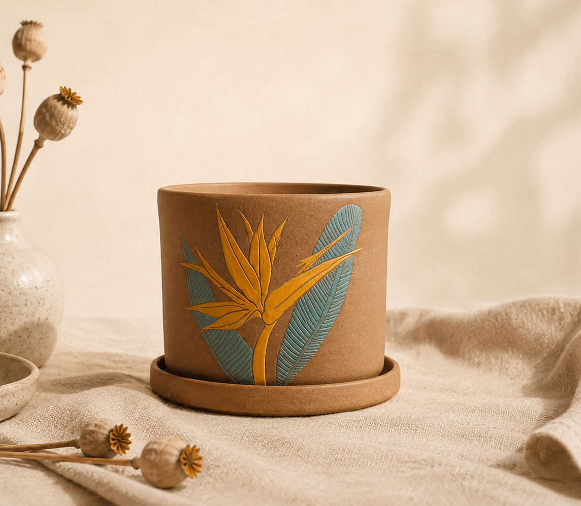 Birds of Paradise Planter