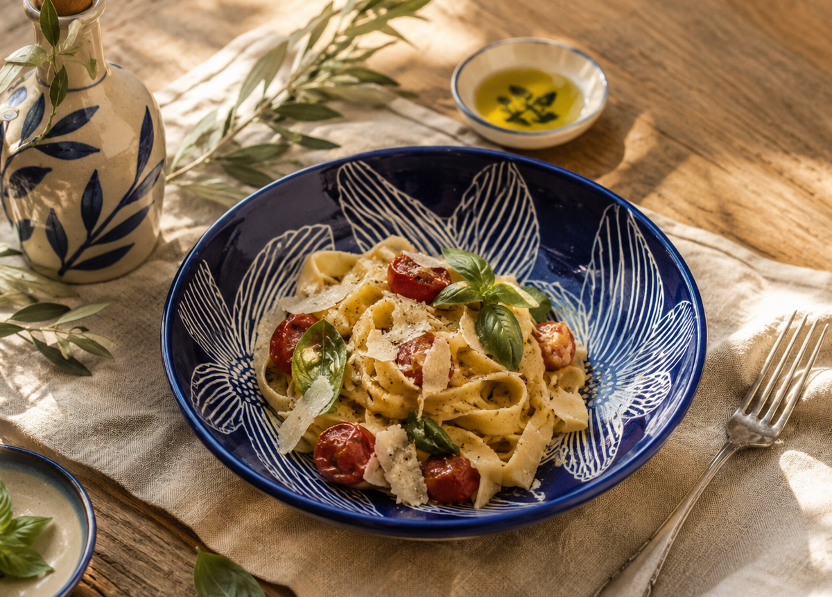 Dutch Iris Pasta Bowl