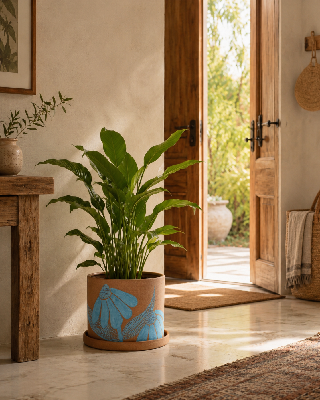Azure Bloom Planter