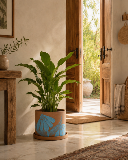 Azure Bloom Planter