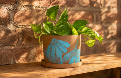 Azure Bloom Planter