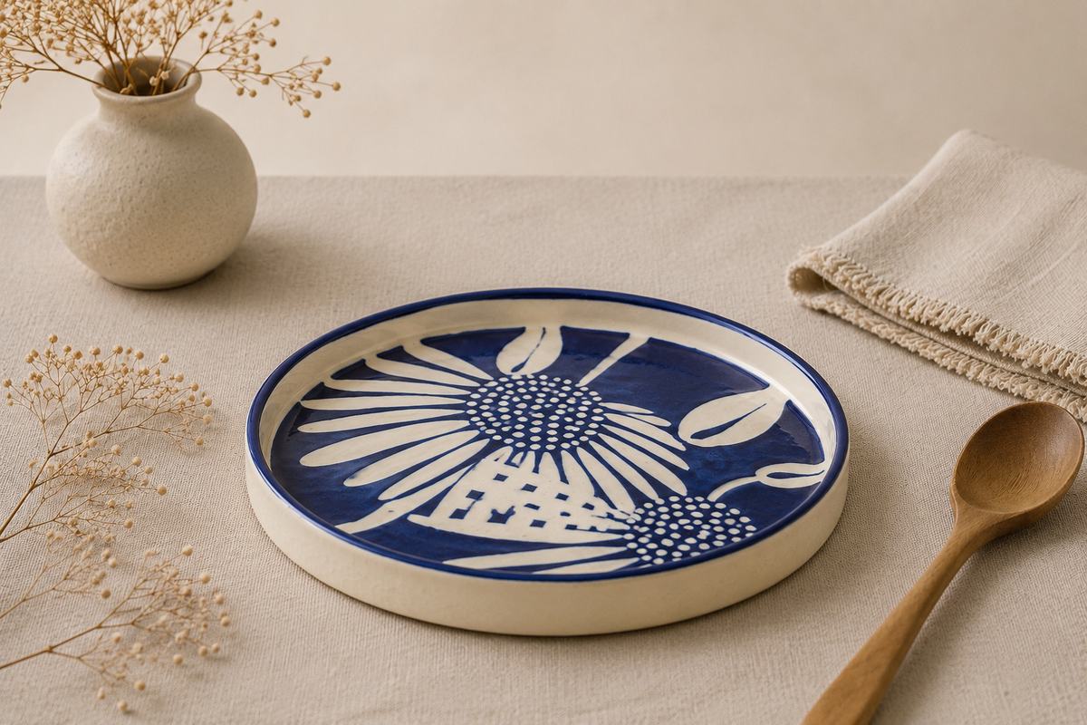 Marine Daisy Plate