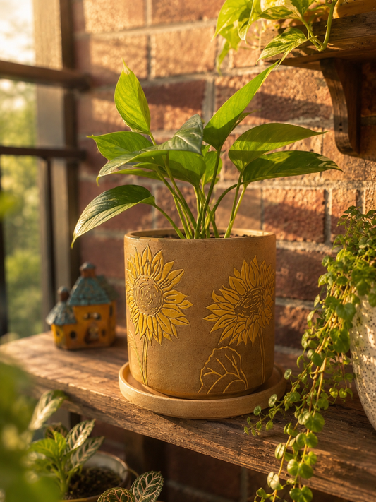 Sunflower Bloom Planter