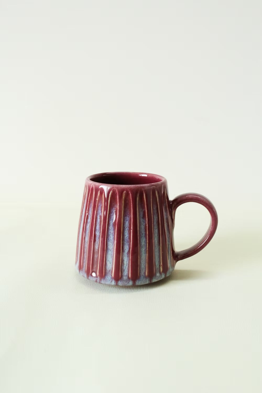 Burgundy Drip Mug