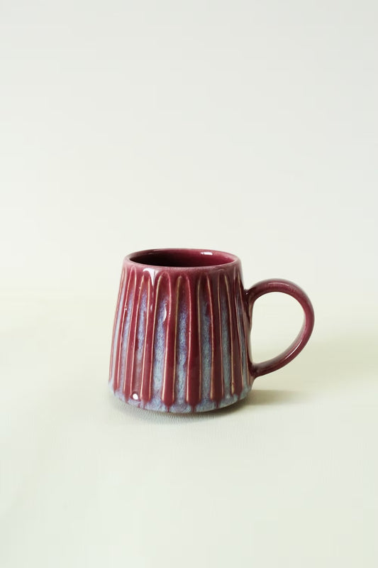 Burgundy Drip Mug