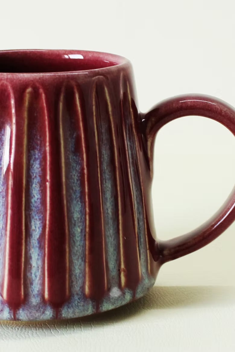 Burgundy Drip Mug